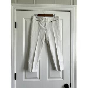 Loft Marissa Cropped White pants, size 6 Petite